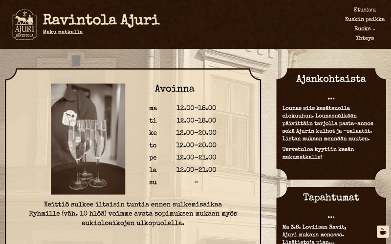 Ruutukaappaus: Ajuri Ravintola