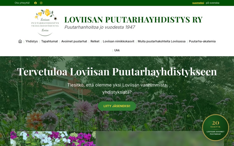 Ruutukaappaus: Loviisan Puutarhayhdistys